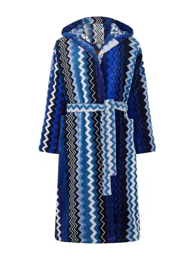 Missoni Home Giacomo Striped Cotton-Terry Hooded Robe - Men | Thumbnail 1 Missoni Home Giacomo Striped Cotton-Terry Hooded Robe - Men | Thumbnail 1