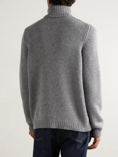 Anderson & Sheppard Cashmere Rollneck Sweater - Men | Thumbnail 4 Anderson & Sheppard Cashmere Rollneck Sweater - Men | Thumbnail 4