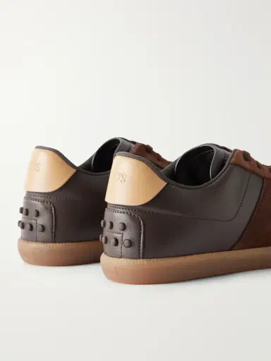 Tod's Suede-Trimmed Leather Sneakers - Men | Thumbnail 5 Tod's Suede-Trimmed Leather Sneakers - Men | Thumbnail 5