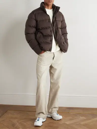 Stone Island STONE ISLAND GHOST Garment-Dyed Quilted Virgin Wool-Twill Down Jacket - Men | Thumbnail 2 Stone Island STONE ISLAND GHOST Garment-Dyed Quilted Virgin Wool-Twill Down Jacket - Men | Thumbnail 2