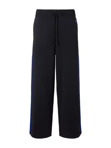Wales Bonner Straight-Leg Logo-Embroidered Knitted Drawstring Sweatpants - Men | Thumbnail 1 Wales Bonner Straight-Leg Logo-Embroidered Knitted Drawstring Sweatpants - Men | Thumbnail 1