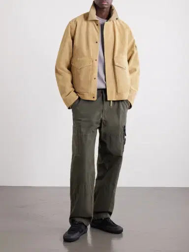 Stone Island Wide-Leg Cotton-Ripstop Cargo Trousers - Men | Thumbnail 2 Stone Island Wide-Leg Cotton-Ripstop Cargo Trousers - Men | Thumbnail 2