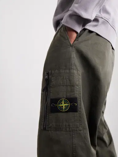Stone Island Wide-Leg Cotton-Ripstop Cargo Trousers - Men | Thumbnail 4 Stone Island Wide-Leg Cotton-Ripstop Cargo Trousers - Men | Thumbnail 4