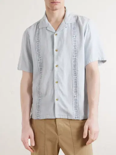 Aimé Leon Dore Embroidered Linen-Blend Shirt - Men | Thumbnail 3 Aimé Leon Dore Embroidered Linen-Blend Shirt - Men | Thumbnail 3