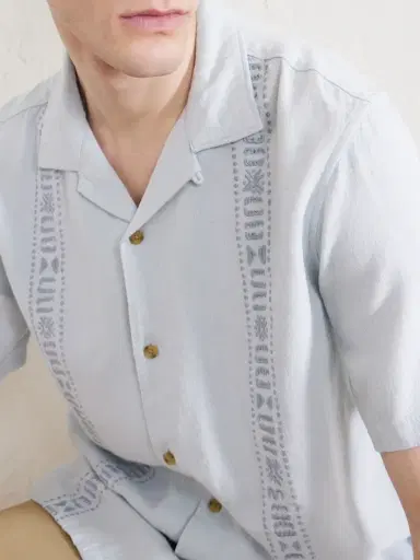 Aimé Leon Dore Embroidered Linen-Blend Shirt - Men | Thumbnail 5 Aimé Leon Dore Embroidered Linen-Blend Shirt - Men | Thumbnail 5