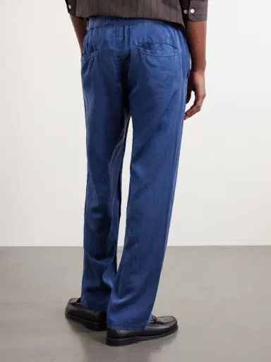 Remi Relief Straight-Leg Silk and Cotton-Blend Satin Trousres - Men | Thumbnail 4 Remi Relief Straight-Leg Silk and Cotton-Blend Satin Trousres - Men | Thumbnail 4