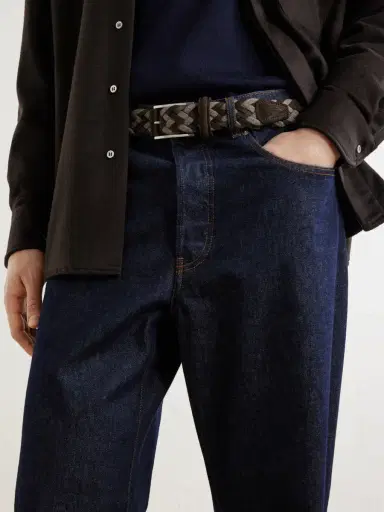 Anderson's 3.5 cm Suede-Trimmed Woven Belt - Men | Thumbnail 2 Anderson's 3.5 cm Suede-Trimmed Woven Belt - Men | Thumbnail 2