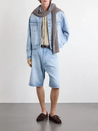 Studio Nicholson Marylebone Straight-Leg Denim Shorts - Men | Thumbnail 2 Studio Nicholson Marylebone Straight-Leg Denim Shorts - Men | Thumbnail 2