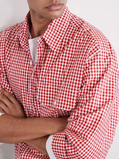 FrizmWORKS Ease Gingham Cotton Shirt - Men | Thumbnail 5 FrizmWORKS Ease Gingham Cotton Shirt - Men | Thumbnail 5