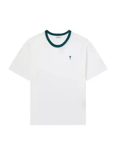 AMI PARIS Logo-Embroidered Cotton-Jersey T-Shirt - Men | Thumbnail 1 AMI PARIS Logo-Embroidered Cotton-Jersey T-Shirt - Men | Thumbnail 1