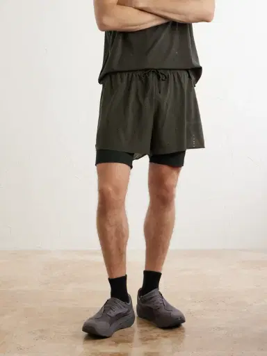 ON Post Archive Faction Zero 2-in-1 Stretch-Jersey and Mesh Running Shorts - Men | Thumbnail 3 ON Post Archive Faction Zero 2-in-1 Stretch-Jersey and Mesh Running Shorts - Men | Thumbnail 3