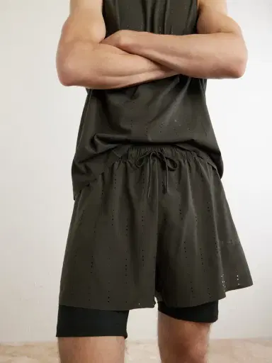 ON Post Archive Faction Zero 2-in-1 Stretch-Jersey and Mesh Running Shorts - Men | Thumbnail 5 ON Post Archive Faction Zero 2-in-1 Stretch-Jersey and Mesh Running Shorts - Men | Thumbnail 5