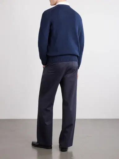 Anderson & Sheppard Cotton Sweater - Men | Thumbnail 4 Anderson & Sheppard Cotton Sweater - Men | Thumbnail 4