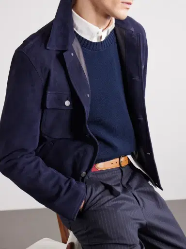 Anderson & Sheppard Cotton Sweater - Men | Thumbnail 5 Anderson & Sheppard Cotton Sweater - Men | Thumbnail 5