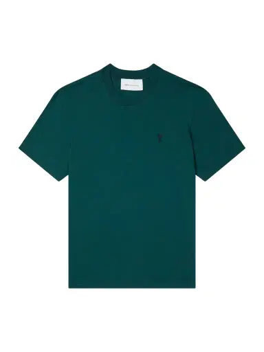 AMI PARIS Logo-Embroidered Cotton-Jersey T-Shirt - Men | Thumbnail 1 AMI PARIS Logo-Embroidered Cotton-Jersey T-Shirt - Men | Thumbnail 1