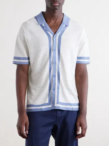 Onia Camp-Collar Linen Shirt - Men | Thumbnail 3 Onia Camp-Collar Linen Shirt - Men | Thumbnail 3