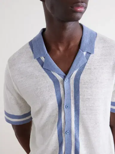 Onia Camp-Collar Linen Shirt - Men | Thumbnail 5 Onia Camp-Collar Linen Shirt - Men | Thumbnail 5