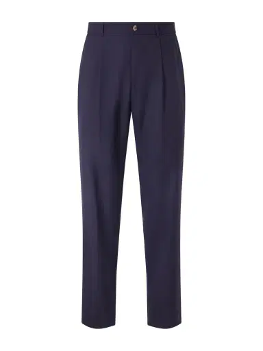 De Bonne Facture Straight-Leg Pleated Super 130s Wool Suit Trousers - Men | Thumbnail 1 De Bonne Facture Straight-Leg Pleated Super 130s Wool Suit Trousers - Men | Thumbnail 1