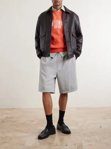 Aimé Leon Dore Logo-Print Cotton-Blend Jersey Sweatshirt - Men | Thumbnail 2 Aimé Leon Dore Logo-Print Cotton-Blend Jersey Sweatshirt - Men | Thumbnail 2