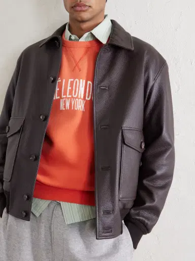Aimé Leon Dore Logo-Print Cotton-Blend Jersey Sweatshirt - Men | Thumbnail 5 Aimé Leon Dore Logo-Print Cotton-Blend Jersey Sweatshirt - Men | Thumbnail 5