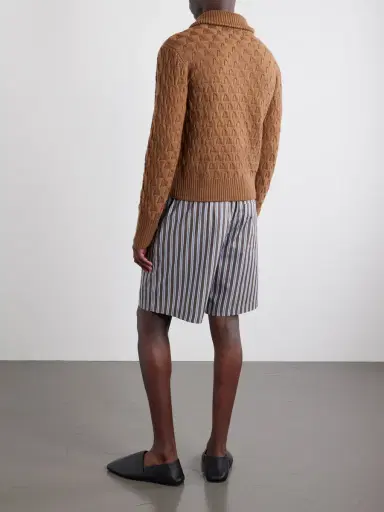 Wales Bonner Wool Half-Zip Sweater - Men | Thumbnail 4 Wales Bonner Wool Half-Zip Sweater - Men | Thumbnail 4