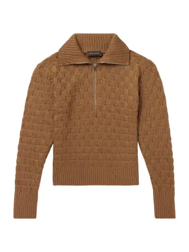 Wales Bonner Wool Half-Zip Sweater - Men | Thumbnail 1 Wales Bonner Wool Half-Zip Sweater - Men | Thumbnail 1
