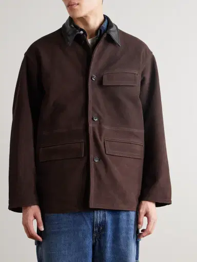 FrizmWORKS Leather-Trimmed Suede Jacket - Men | Thumbnail 3 FrizmWORKS Leather-Trimmed Suede Jacket - Men | Thumbnail 3