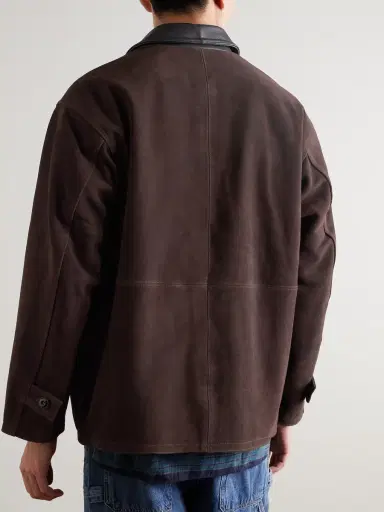 FrizmWORKS Leather-Trimmed Suede Jacket - Men | Thumbnail 4 FrizmWORKS Leather-Trimmed Suede Jacket - Men | Thumbnail 4