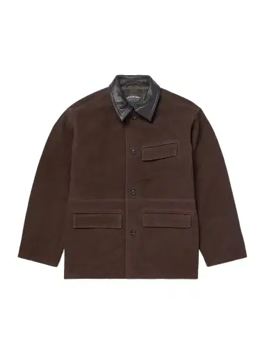 FrizmWORKS Leather-Trimmed Suede Jacket - Men | Thumbnail 1 FrizmWORKS Leather-Trimmed Suede Jacket - Men | Thumbnail 1