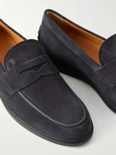 Tod's Suede Penny Loafers - Men | Thumbnail 5 Tod's Suede Penny Loafers - Men | Thumbnail 5