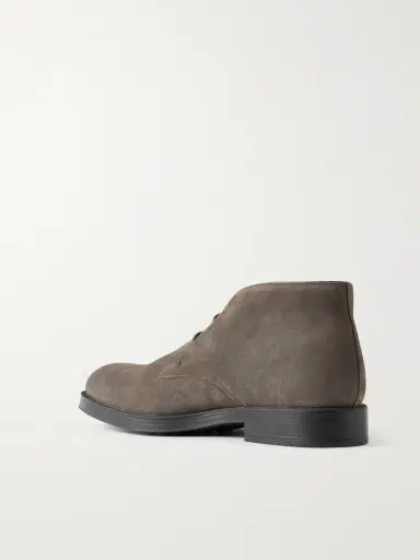 Tod's Logo Debossed Suede Lace-Up Boots - Men | Thumbnail 4 Tod's Logo Debossed Suede Lace-Up Boots - Men | Thumbnail 4
