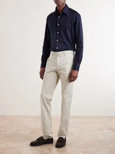 Kiton Straight-Leg Stretch-Cotton Trousers - Men | Thumbnail 2 Kiton Straight-Leg Stretch-Cotton Trousers - Men | Thumbnail 2