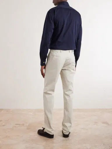 Kiton Straight-Leg Stretch-Cotton Trousers - Men | Thumbnail 4 Kiton Straight-Leg Stretch-Cotton Trousers - Men | Thumbnail 4