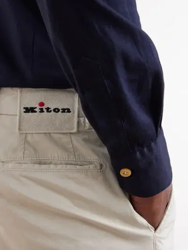 Kiton Straight-Leg Stretch-Cotton Trousers - Men | Thumbnail 5 Kiton Straight-Leg Stretch-Cotton Trousers - Men | Thumbnail 5