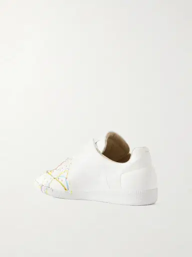 Maison Margiela Future Low Paint-Splattered Leather Sneakers - Men | Thumbnail 4 Maison Margiela Future Low Paint-Splattered Leather Sneakers - Men | Thumbnail 4