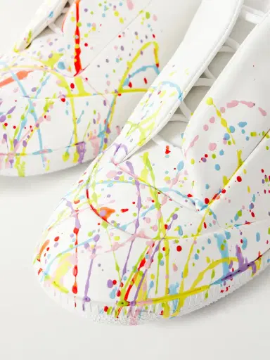 Maison Margiela Future Low Paint-Splattered Leather Sneakers - Men | Thumbnail 5 Maison Margiela Future Low Paint-Splattered Leather Sneakers - Men | Thumbnail 5