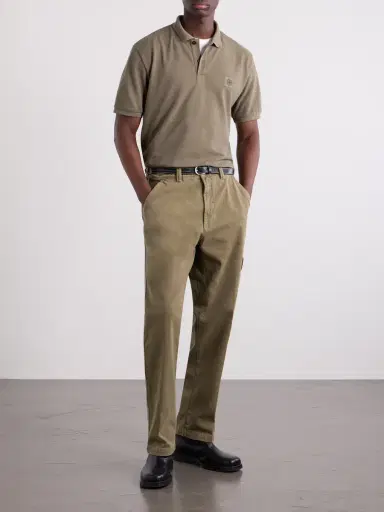 Stone Island Logo-Appliquéd Cotton-Piqué Polo Shirt - Men | Thumbnail 2 Stone Island Logo-Appliquéd Cotton-Piqué Polo Shirt - Men | Thumbnail 2