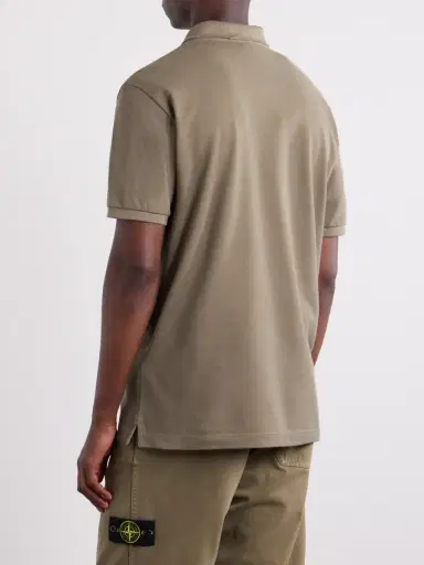 Stone Island Logo-Appliquéd Cotton-Piqué Polo Shirt - Men | Thumbnail 4 Stone Island Logo-Appliquéd Cotton-Piqué Polo Shirt - Men | Thumbnail 4