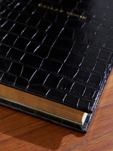 Smythson Cellar Book Croc-Effect Leather Notebook - Men | Thumbnail 3 Smythson Cellar Book Croc-Effect Leather Notebook - Men | Thumbnail 3