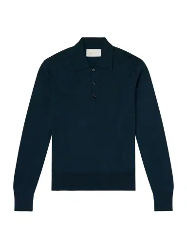 AMI PARIS Merino Wool Polo Shirt - Men | Thumbnail 1 AMI PARIS Merino Wool Polo Shirt - Men | Thumbnail 1