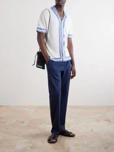 Onia Straight-Leg Linen-Blend Trousers - Men | Thumbnail 2 Onia Straight-Leg Linen-Blend Trousers - Men | Thumbnail 2