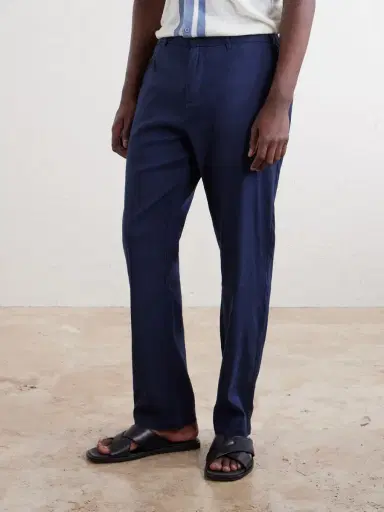 Onia Straight-Leg Linen-Blend Trousers - Men | Thumbnail 3 Onia Straight-Leg Linen-Blend Trousers - Men | Thumbnail 3
