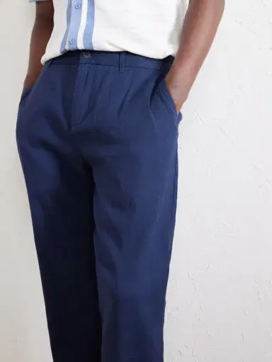 Onia Straight-Leg Linen-Blend Trousers - Men | Thumbnail 5 Onia Straight-Leg Linen-Blend Trousers - Men | Thumbnail 5