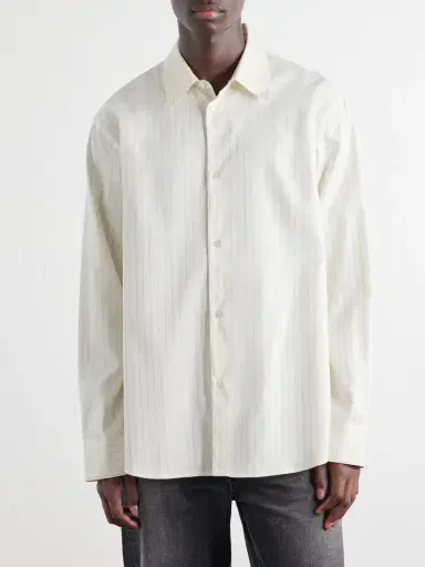 Studio Nicholson View Striped Silk and Cotton-Blend Shirt - Men | Thumbnail 3 Studio Nicholson View Striped Silk and Cotton-Blend Shirt - Men | Thumbnail 3