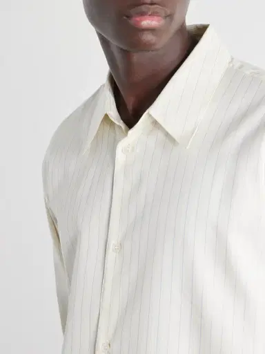 Studio Nicholson View Striped Silk and Cotton-Blend Shirt - Men | Thumbnail 5 Studio Nicholson View Striped Silk and Cotton-Blend Shirt - Men | Thumbnail 5