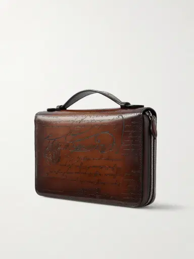 Berluti Itauba Wide Leather Messenger Bag - Men | Thumbnail 4 Berluti Itauba Wide Leather Messenger Bag - Men | Thumbnail 4