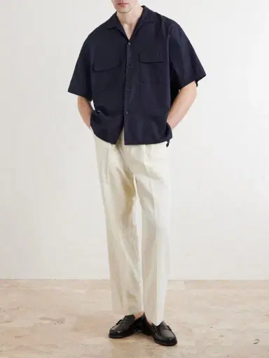 Kaptain Sunshine Cotton and Silk-Blend Shirt - Men | Thumbnail 2 Kaptain Sunshine Cotton and Silk-Blend Shirt - Men | Thumbnail 2