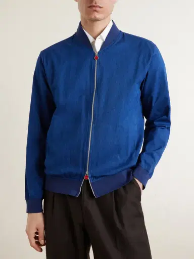 Kiton Cotton Bomber Jacket - Men | Thumbnail 3 Kiton Cotton Bomber Jacket - Men | Thumbnail 3