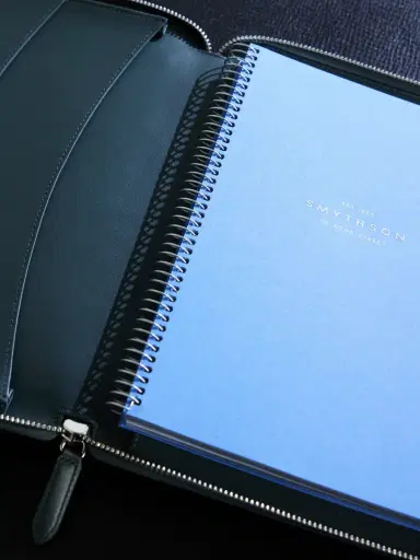 Smythson A5 Cross-Grain Leather Zip Wallet - Men | Thumbnail 3 Smythson A5 Cross-Grain Leather Zip Wallet - Men | Thumbnail 3