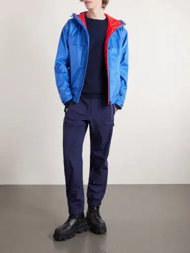 Moncler Grenoble Logo-Appliquéd Crepe Sweater - Men | Thumbnail 2 Moncler Grenoble Logo-Appliquéd Crepe Sweater - Men | Thumbnail 2